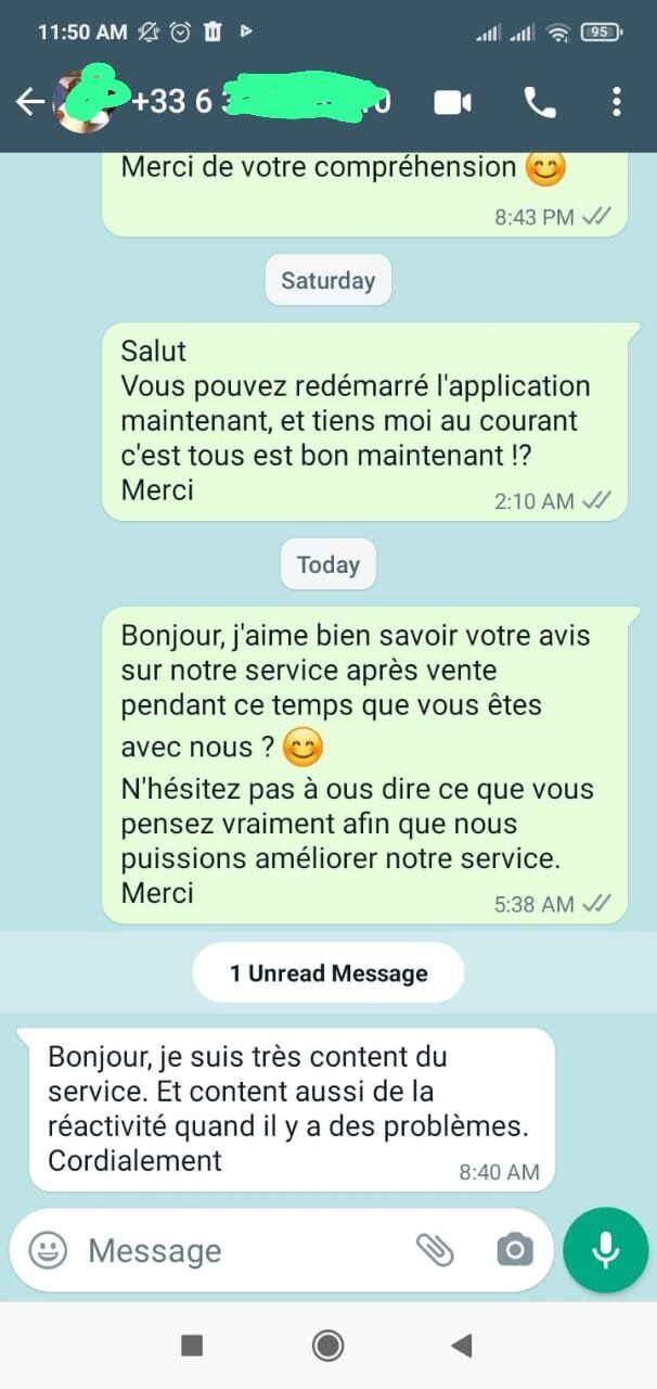 Avis client 1 TOD Premium